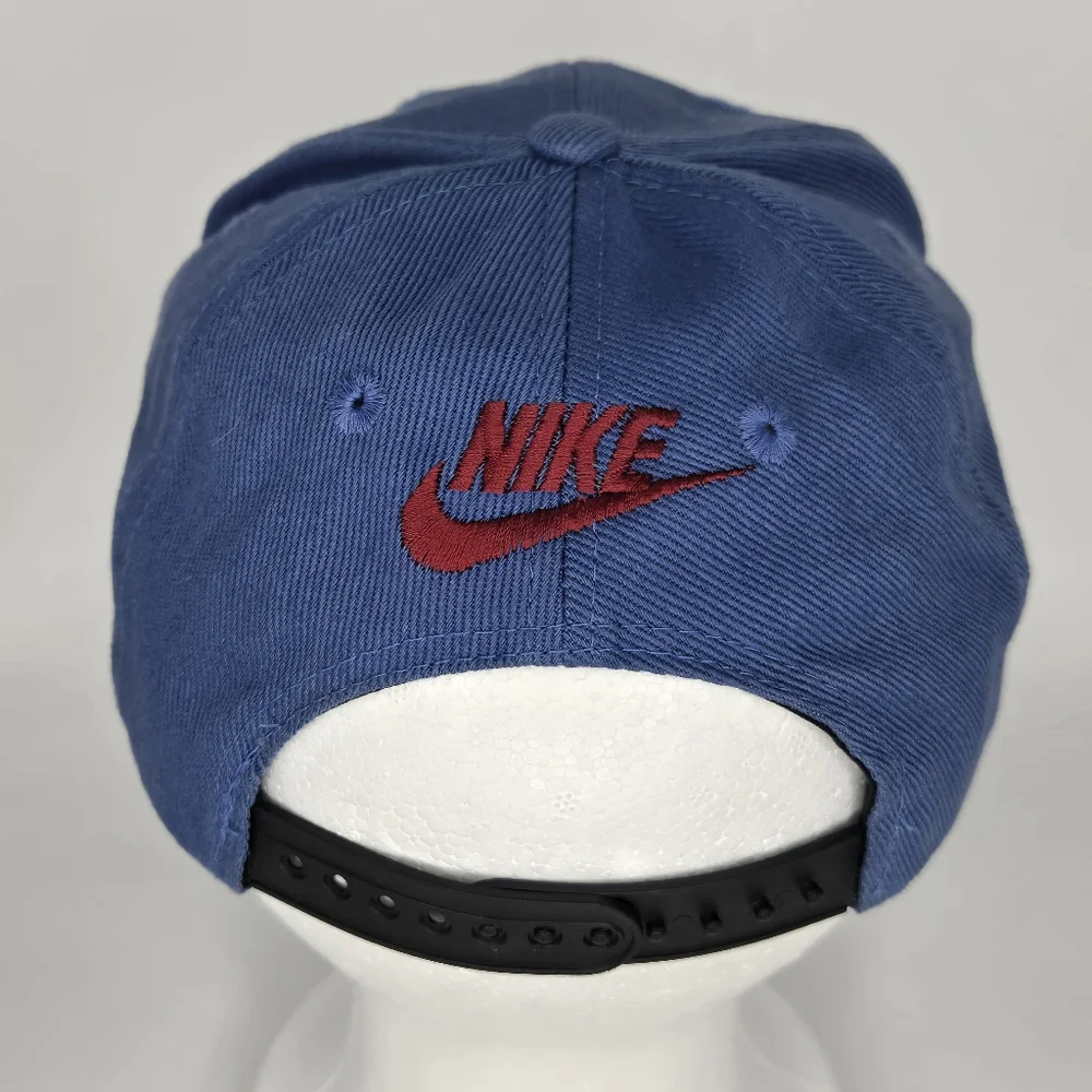 Vintage Nike Just Do It‎ Snapback Hat Cap Periwinkle Blue Youth Size Embroidered - Picture 4 of 6